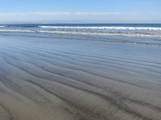 Designs in the sand, Coronado Beach