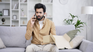 Customer with shipping problem
